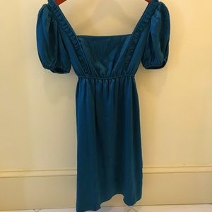 Silk turquoise Betsey Johnson dress